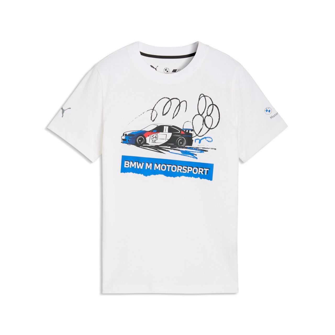 BMW M Motorsport T-Shirt Kids weiß