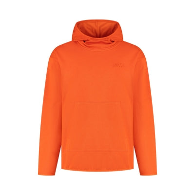 BMW M Hoodie Orange mit geprägtem Logo auf der Brust