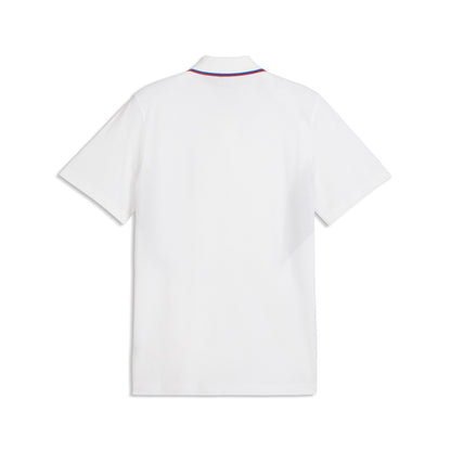 Weißes Poloshirt Rückseite ohne Aufdruck