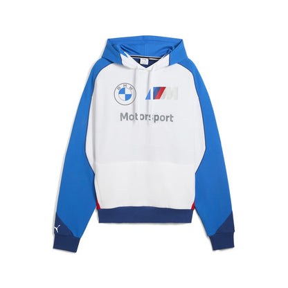 BMW M Hoodie Vorderseite, blau weiss