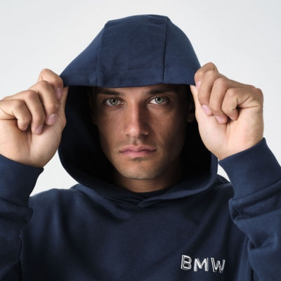 BMW Hoodie in blau mit Wortmarke