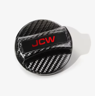 MINI John Cooper Works Tankverschlusskappe aus Carbon mit roten Schriftzug