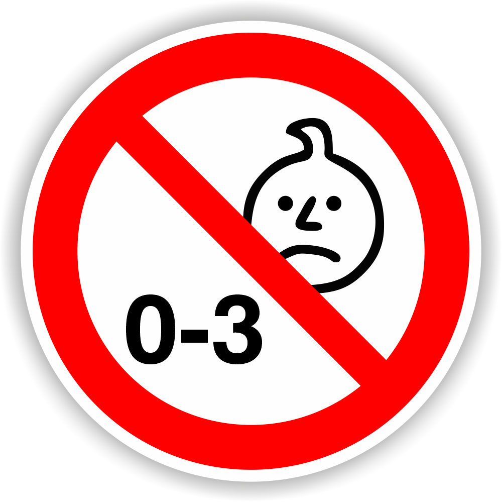 Nicht für Kinder unter drei Jahren geeignet