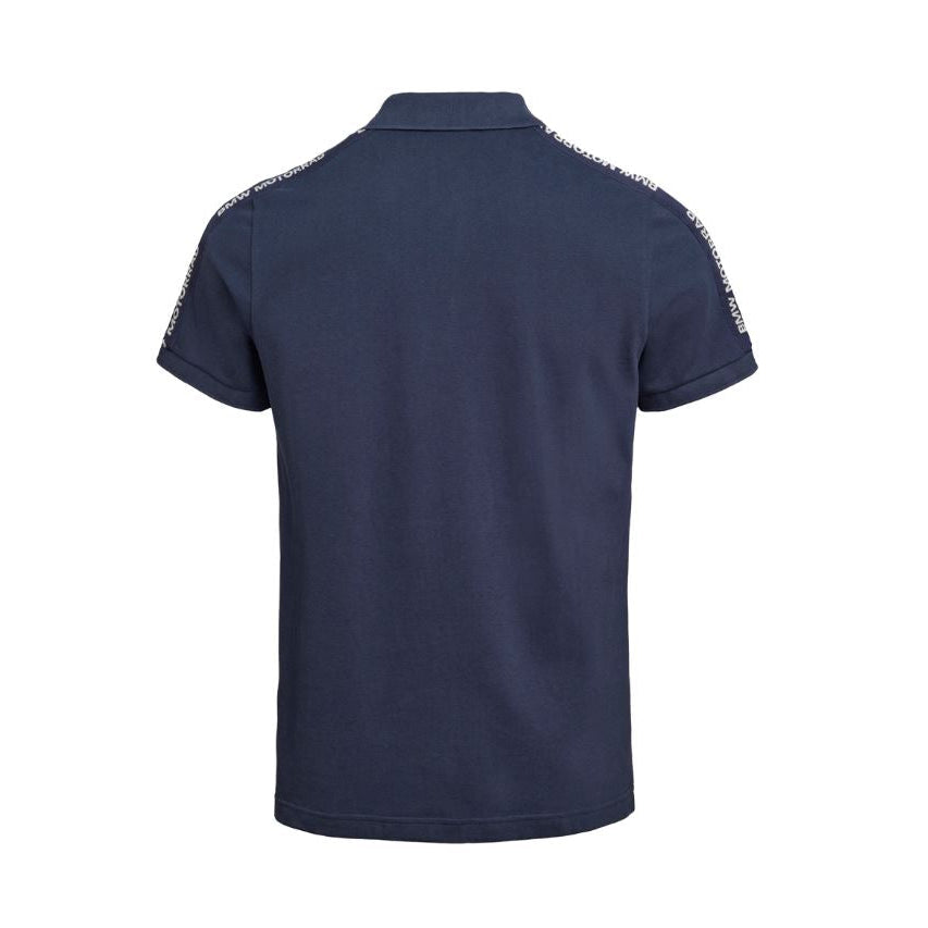 Poloshirt BMW Motorrad hinten Marineblau