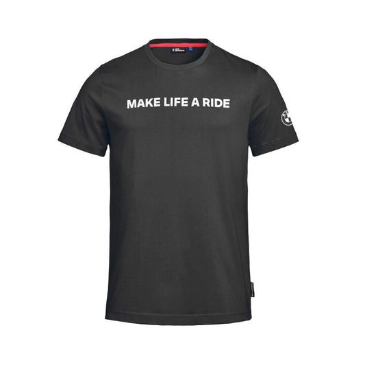 T-Shirt Make Life a Ride schwarz