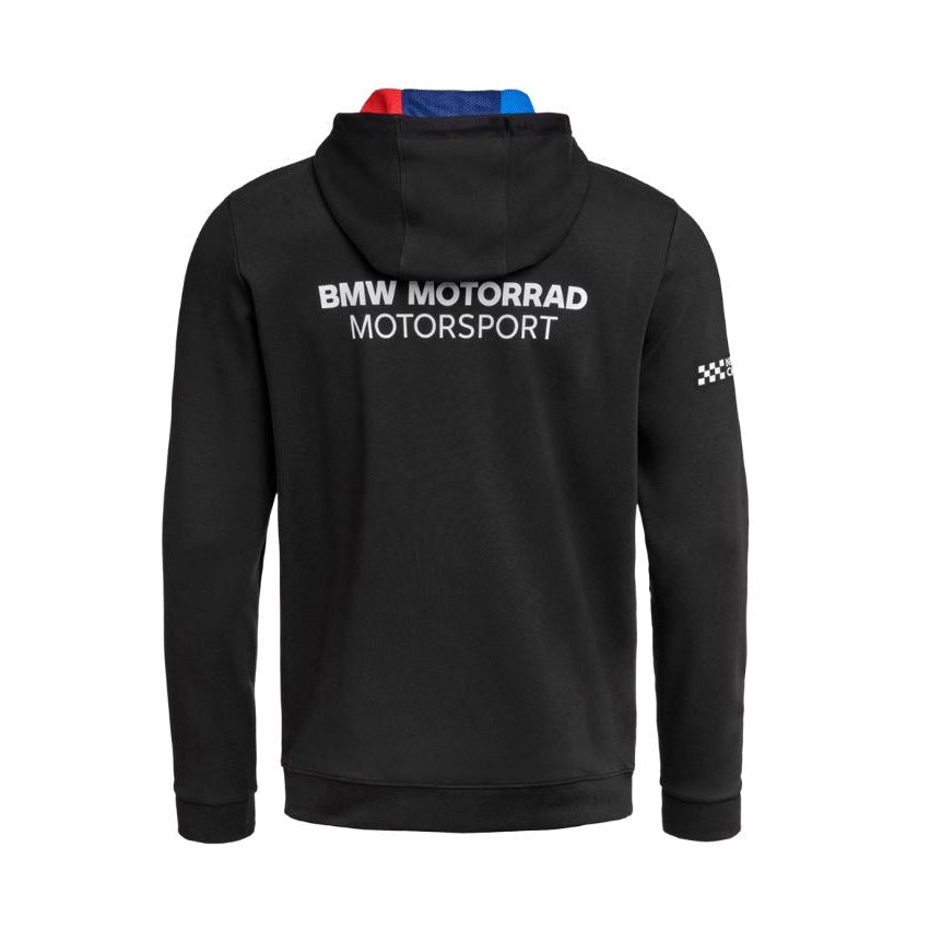 Zip-Hoodie Motorsport hinten schwarz