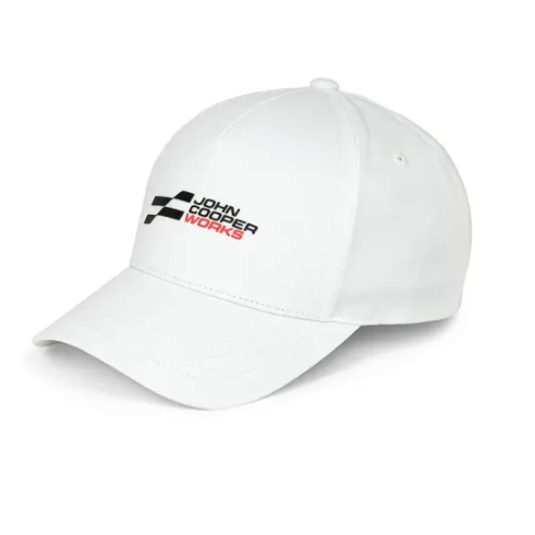 weiße Cap mit MINI JCW Lgog